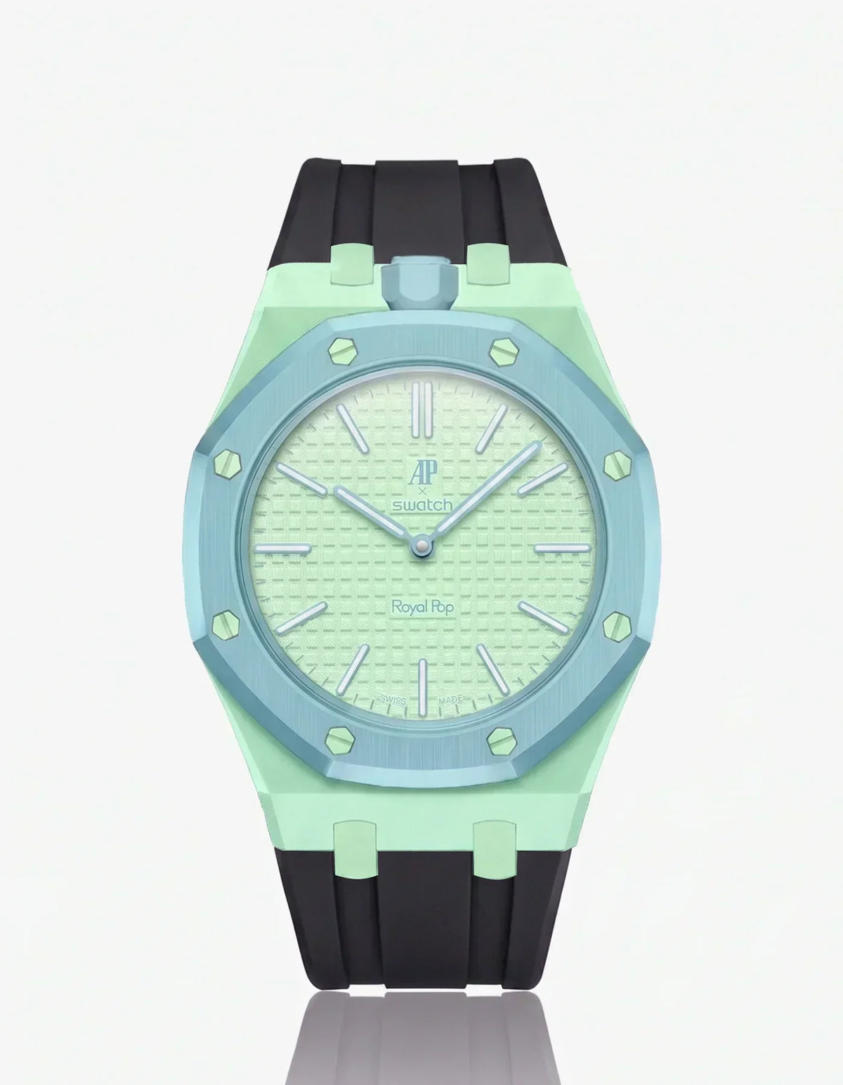Silicone Strap & Case Royal Pop Blaue Acht(Customize Colors)