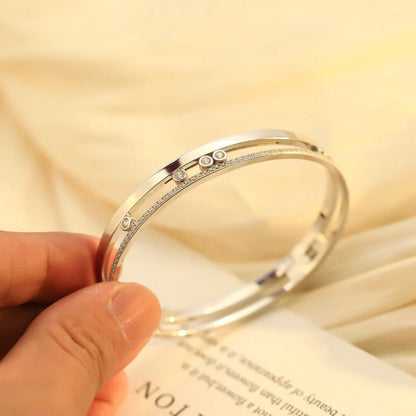 [Vera Jewelry]Move Romane Diamond Bangle Bracelet