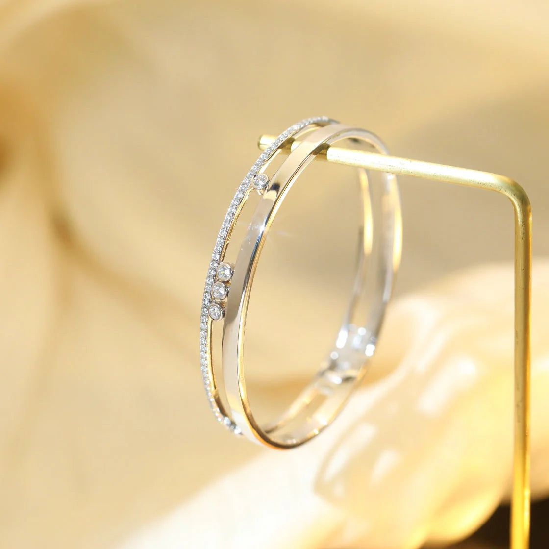 [Vera Jewelry]Move Romane Diamond Bangle Bracelet
