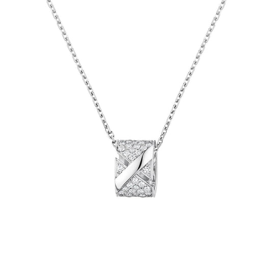 [Vera Jewelry]LIENS EVIDENCE DIAMOND PAVED NECKLACE