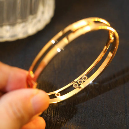[Vera Jewelry]Move Romane Diamond Bangle Bracelet