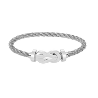 [Vera Jewelry]CHANCE LARGE 8 FIGURE BUCKLE NO DIAMOND BRACELET SILVER