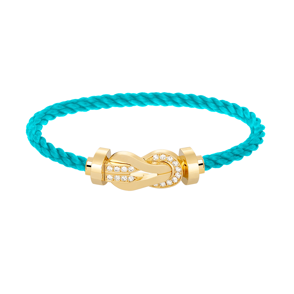 [Vera Jewelry]CHANCE LARGE 8 FIGURE BUCKLE HALF DIAMOND BRACELET GOLD