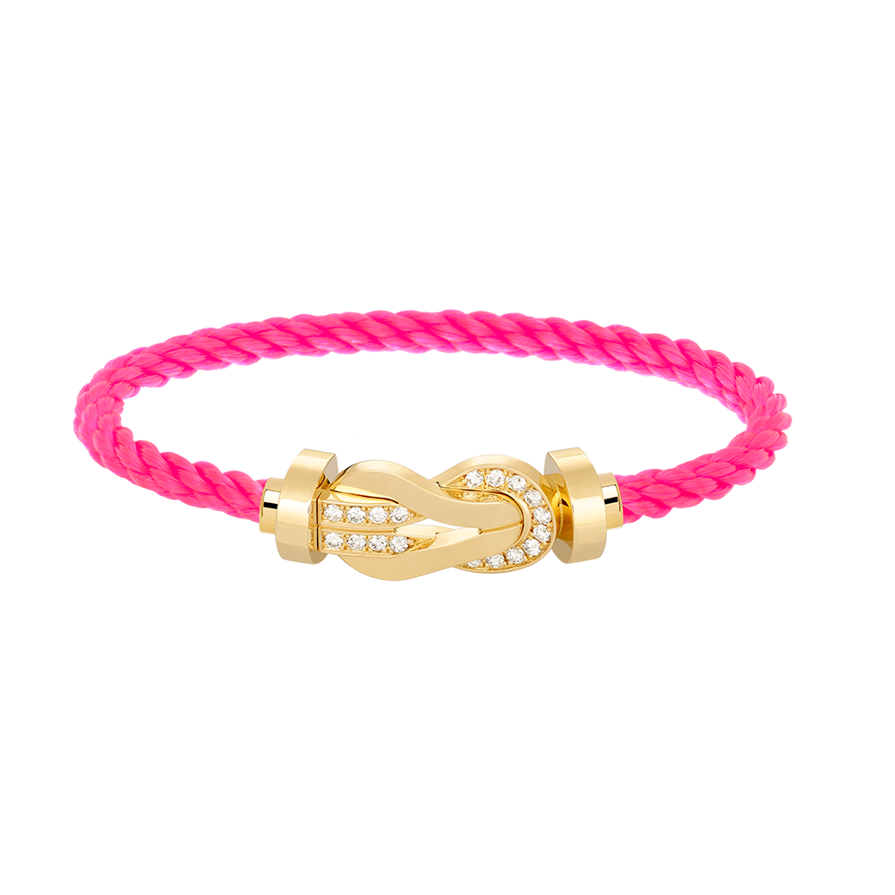 [Vera Jewelry]CHANCE LARGE 8 FIGURE BUCKLE HALF DIAMOND BRACELET GOLD