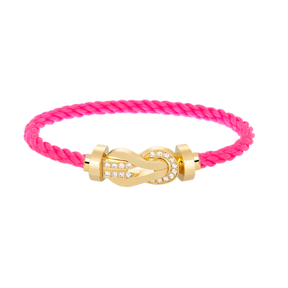 [Vera Jewelry]CHANCE LARGE 8 FIGURE BUCKLE HALF DIAMOND BRACELET GOLD