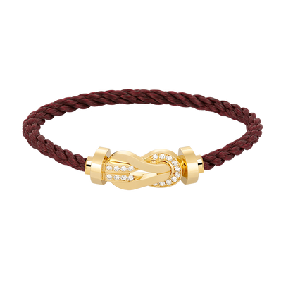 [Vera Jewelry]CHANCE LARGE 8 FIGURE BUCKLE HALF DIAMOND BRACELET GOLD