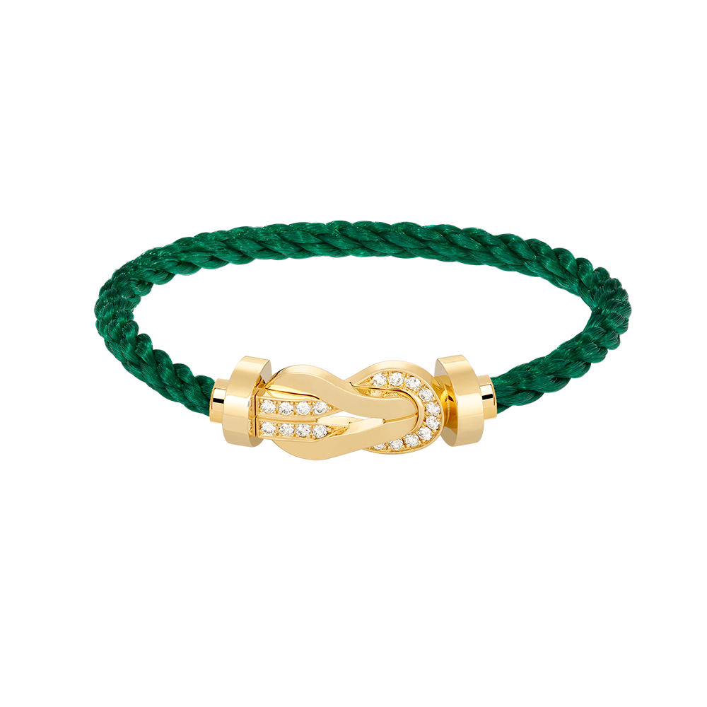 [Vera Jewelry]CHANCE LARGE 8 FIGURE BUCKLE HALF DIAMOND BRACELET GOLD