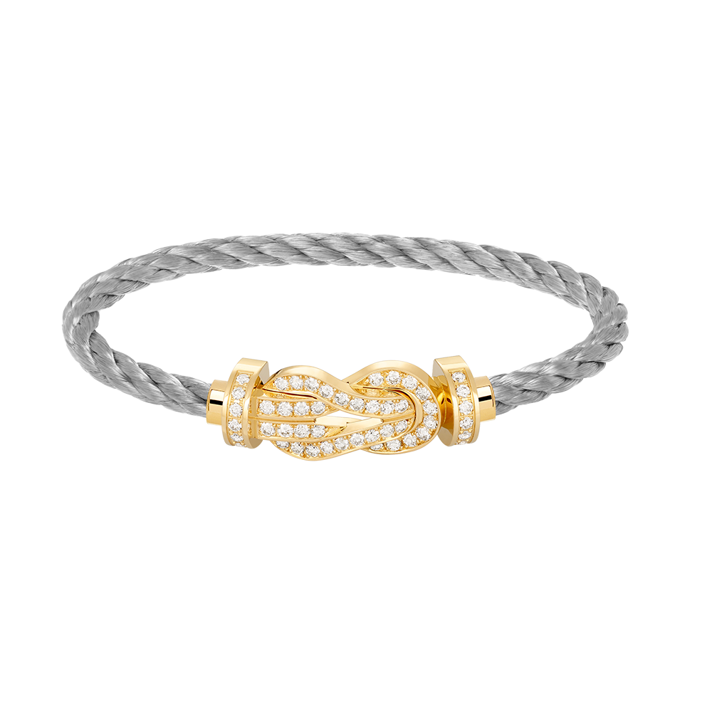 [Vera  Jewelry]CHANCE LARGE 8 FIGURE BUCKLE FULLDIAMOND BRACELET GOLD