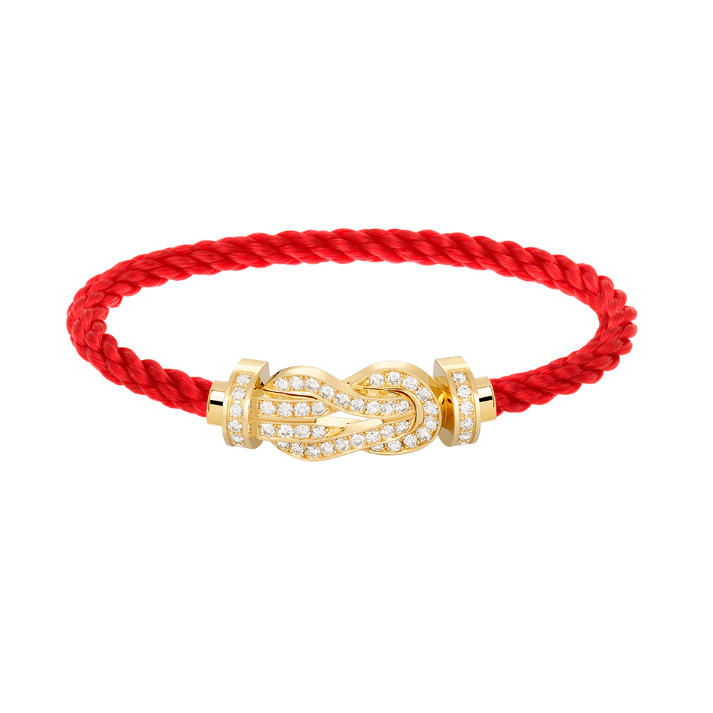 [Vera  Jewelry]CHANCE LARGE 8 FIGURE BUCKLE FULLDIAMOND BRACELET GOLD