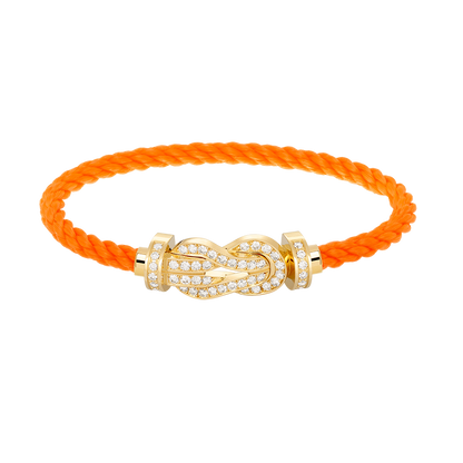 [Vera  Jewelry]CHANCE LARGE 8 FIGURE BUCKLE FULLDIAMOND BRACELET GOLD