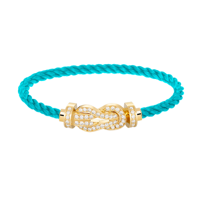 [Vera Jewelry]CHANCE LARGE 8 FIGURE BUCKLE FULLDIAMOND BRACELET GOLD