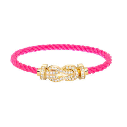 [Vera Jewelry]CHANCE LARGE 8 FIGURE BUCKLE FULLDIAMOND BRACELET GOLD