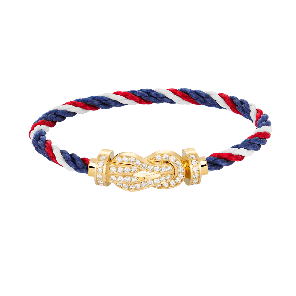 [Vera Jewelry]CHANCE LARGE 8 FIGURE BUCKLE FULLDIAMOND BRACELET GOLD