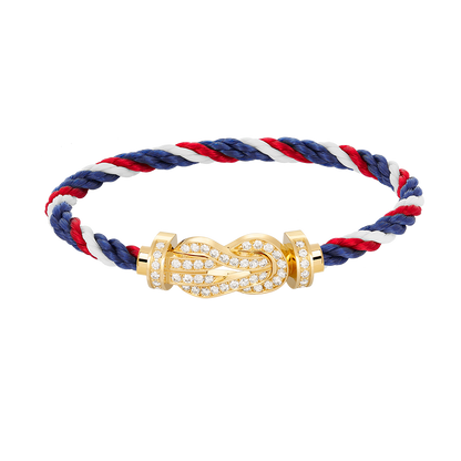 [Vera Jewelry]CHANCE LARGE 8 FIGURE BUCKLE FULLDIAMOND BRACELET GOLD