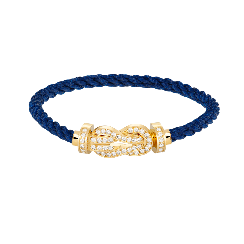 [Vera  Jewelry]CHANCE LARGE 8 FIGURE BUCKLE FULLDIAMOND BRACELET GOLD