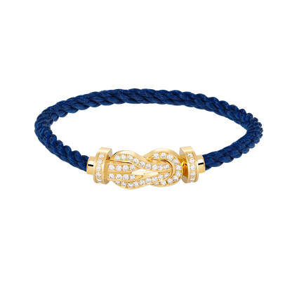 [Vera  Jewelry]CHANCE LARGE 8 FIGURE BUCKLE FULLDIAMOND BRACELET GOLD