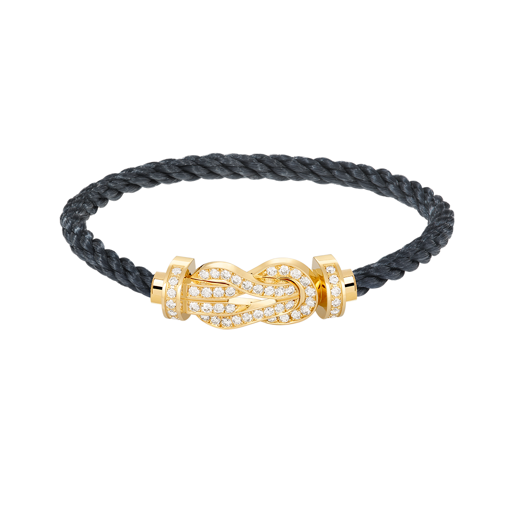 [Vera  Jewelry]CHANCE LARGE 8 FIGURE BUCKLE FULLDIAMOND BRACELET GOLD