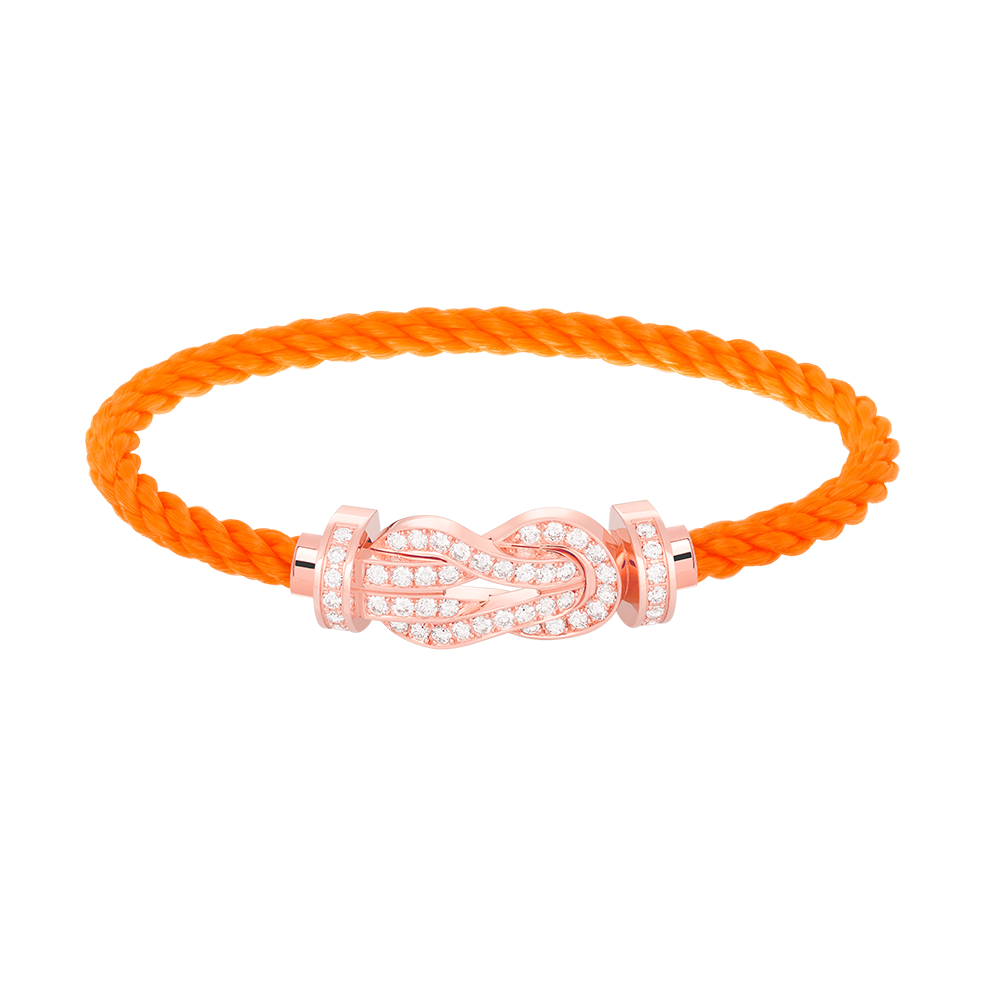 [Vera  Jewelry]CHANCE LARGE 8 FIGURE BUCKLE FULL DIAMOND BRACELET ROSE GOLD