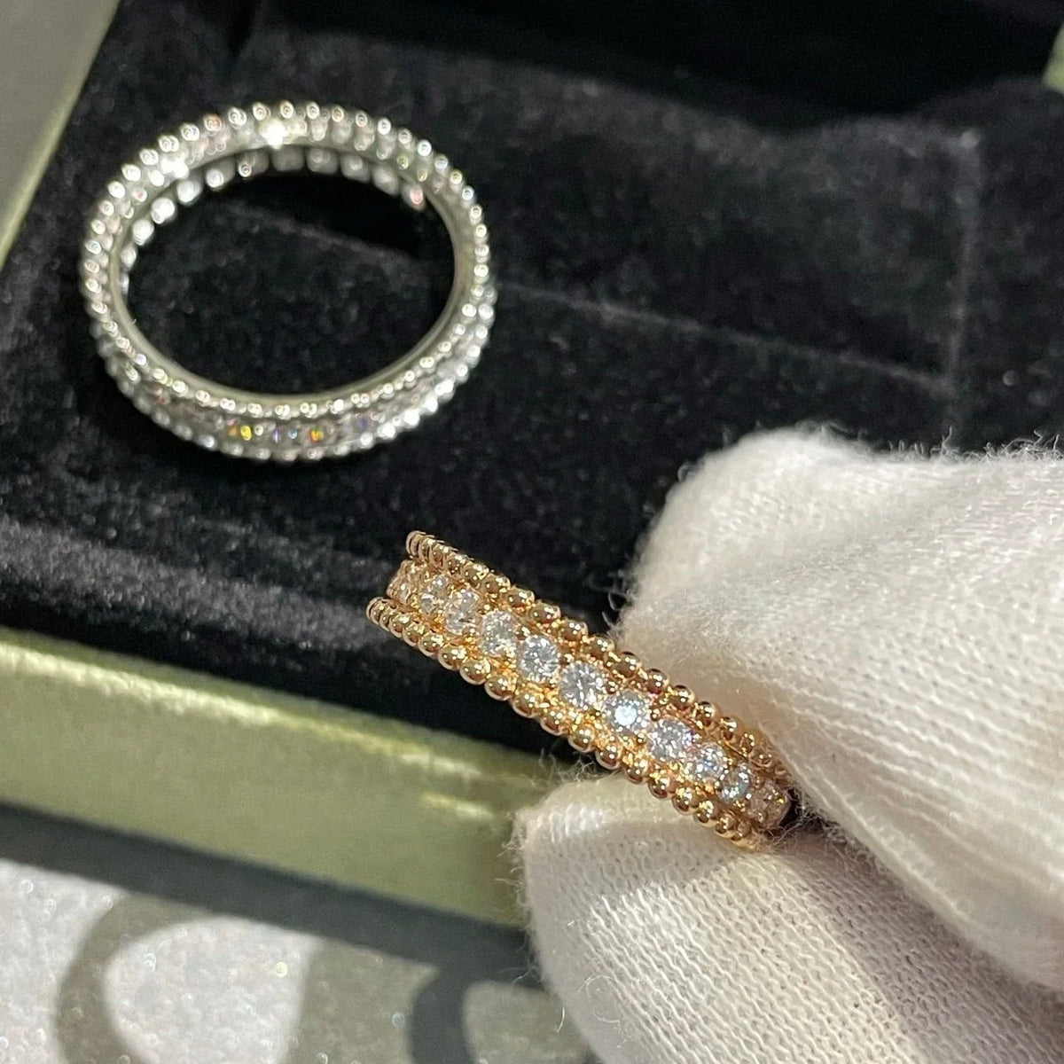[Vera Jewelry]PERLEE DIAMOND SILVER RING