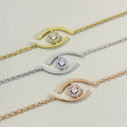 [Vera Jewelry]Lucky Eye Pave-Set Diamond Bracelet