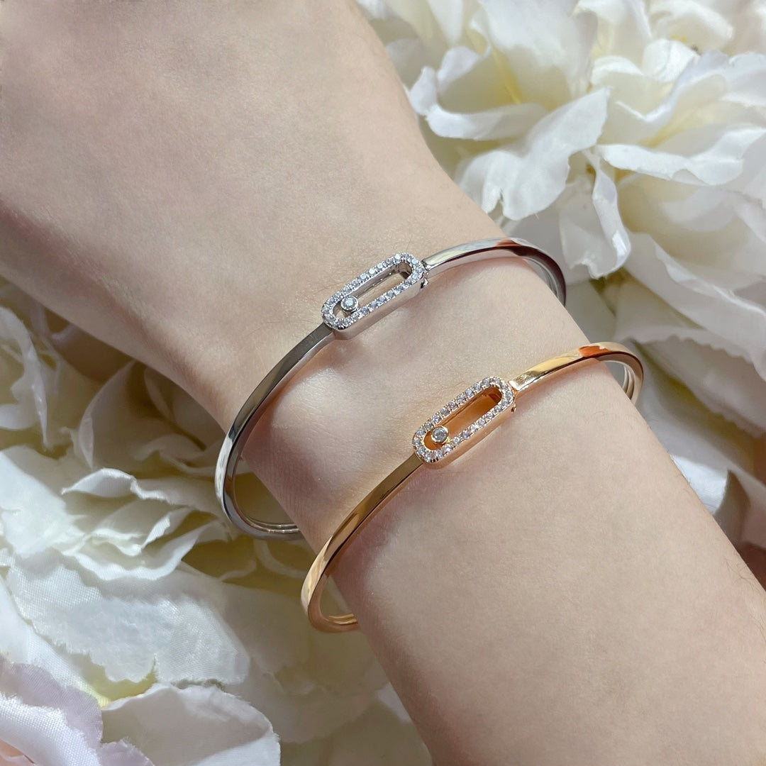 [Vera  Jewelry]Move Uno pavé flex bangle medium