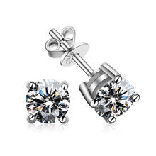 [Vera  Jewelry]FOUR-PRONG MOISSANITE EARRINGS
