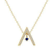 [Vera Jewelry]Sparkling "A" Shape Necklace