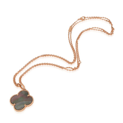 [Vera Jewelry]CLOVER 25MM GOLD DARK MOP BIG CLOVER NECKLACE