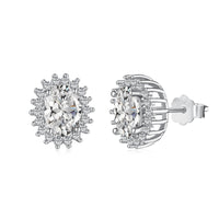 [Vera Jewelry]Delicate Radiant Oval Cut Daily Earrings