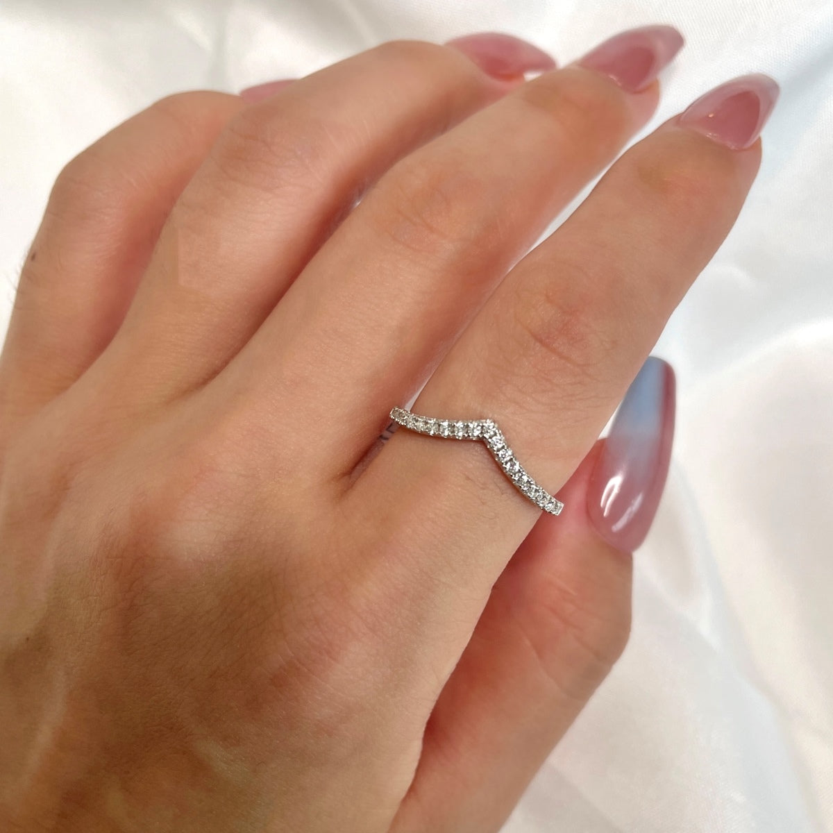 [Vera Jewelry]Elaborate Tennis Band Ring