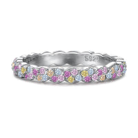 [Vera Jewelry]Dainty Ebullient Round Cut Daily Ring