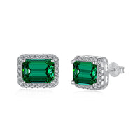 [Vera Jewelry]Luxurious Dainty Emerald Cut Banquet Earrings