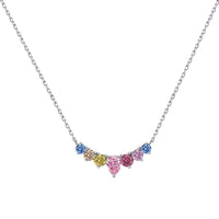 [Vera Jewelry]Dainty Colorful Heart Necklace
