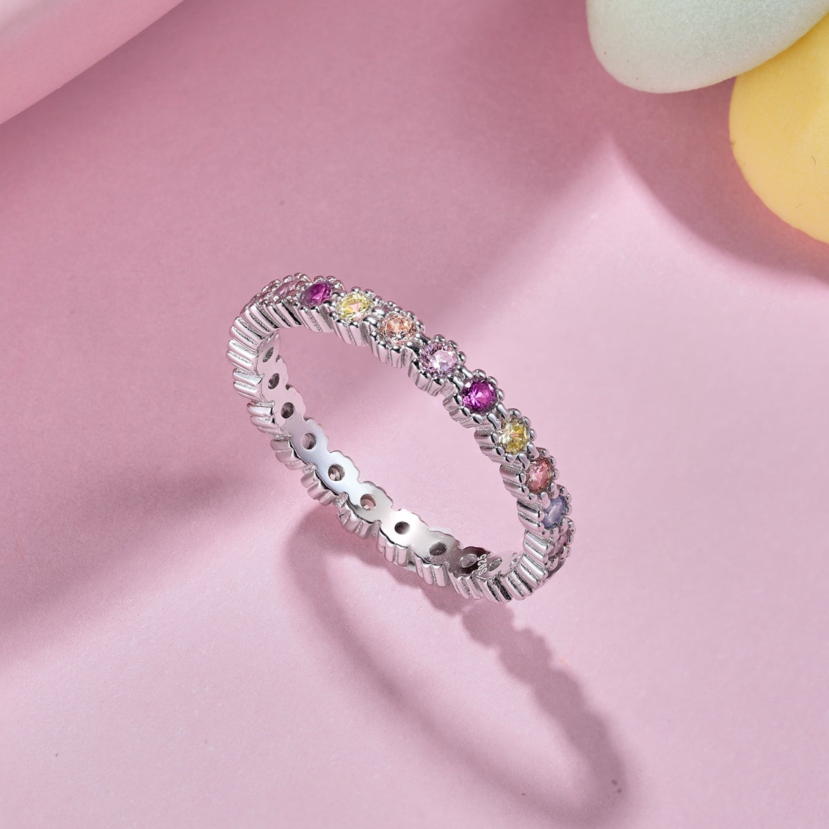 [Vera Jewelry]Exquisite Colorful Round Cut Party Ring