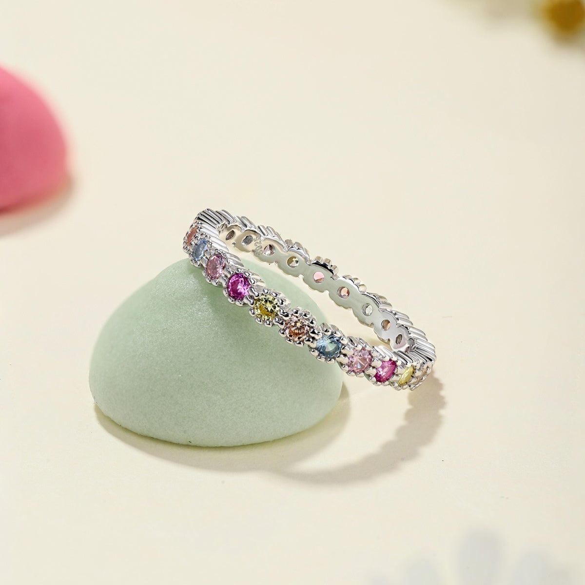 [Vera Jewelry]Exquisite Colorful Round Cut Party Ring