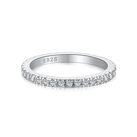 [Vera Jewelry]Delicate Sparkling Round Cut Daily Ring