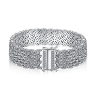 [Vera Jewelry]Ornate Elegant Round Cut Party Bracelet