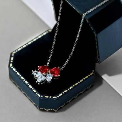 [Vera Jewelry]Dainty Red Heart Necklace