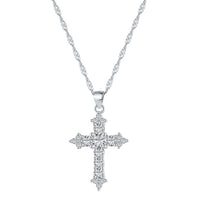[Vera Jewelry]Delicate Cross Shape Necklace