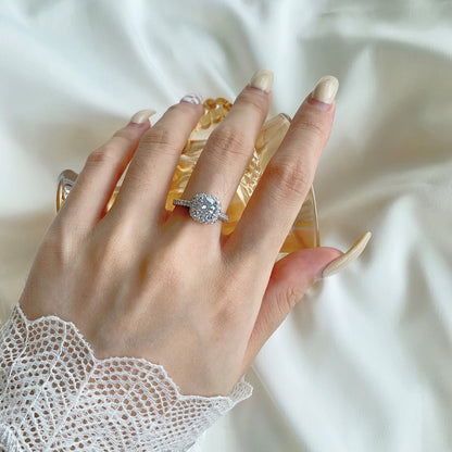 [Vera Jewelry]Dazzling Resplendent Round Cut Wedding Ring