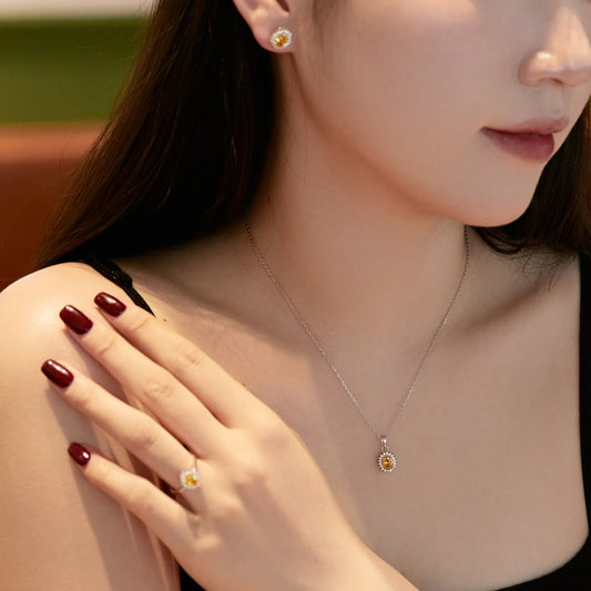 [Vera Jewelry]Delicate Radiant Oval Cut Daily Earrings