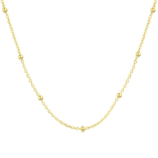 [Vera Jewelry]Small Bead Clavicle Chain Simple Necklace