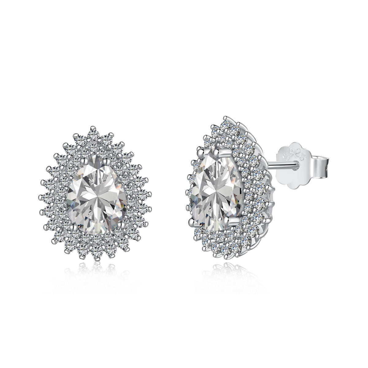 [Vera Jewelry]Delicate Gorgeous Pear Cut Daily Earrings
