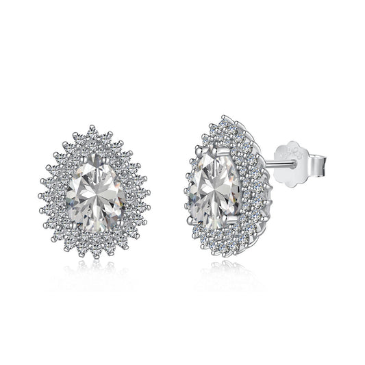 [Vera Jewelry]Delicate Gorgeous Pear Cut Daily Earrings