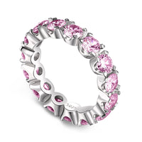 [Vera Jewelry]Eternity Round Cut Tennis Ring