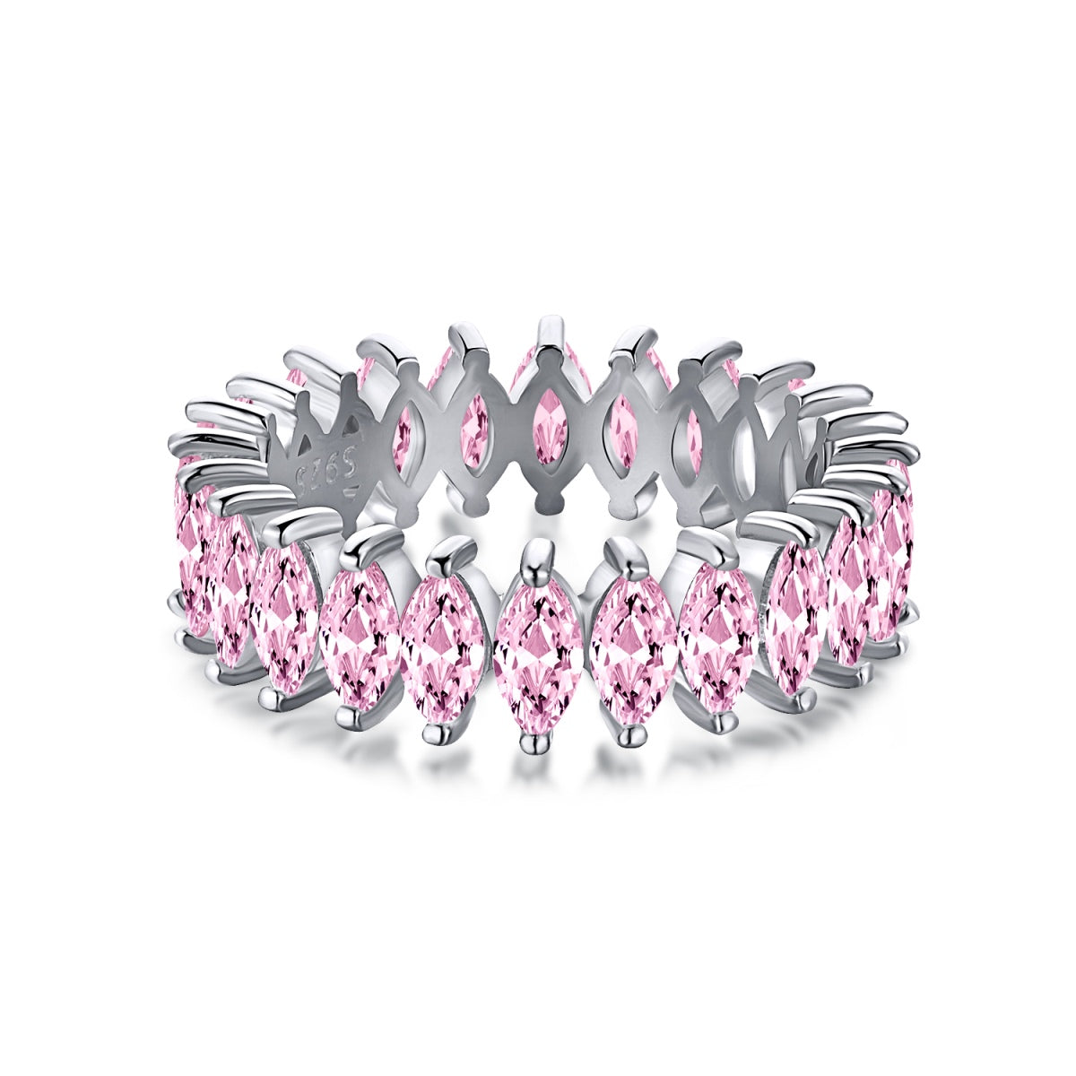 [Vera Jewelry]Gorgeous Marquise Cut Tennis Ring