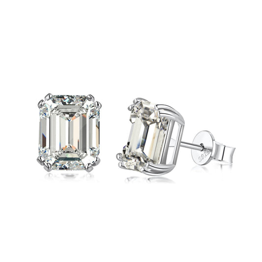 [Vera Jewelry]Dazzling Square Shape Earrings
