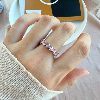 [Vera Jewelry]0.25 Carat Radiant Romance Heart Cut Lover Ring