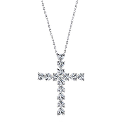 [Vera Jewelry]Strahlende Halskette in Kreuzform