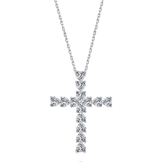 [Vera Jewelry]Strahlende Halskette in Kreuzform